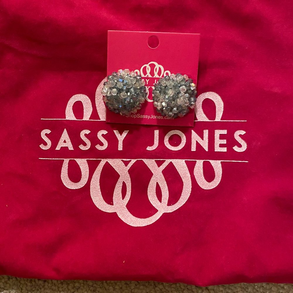 Sassy Jones White Malia Studs